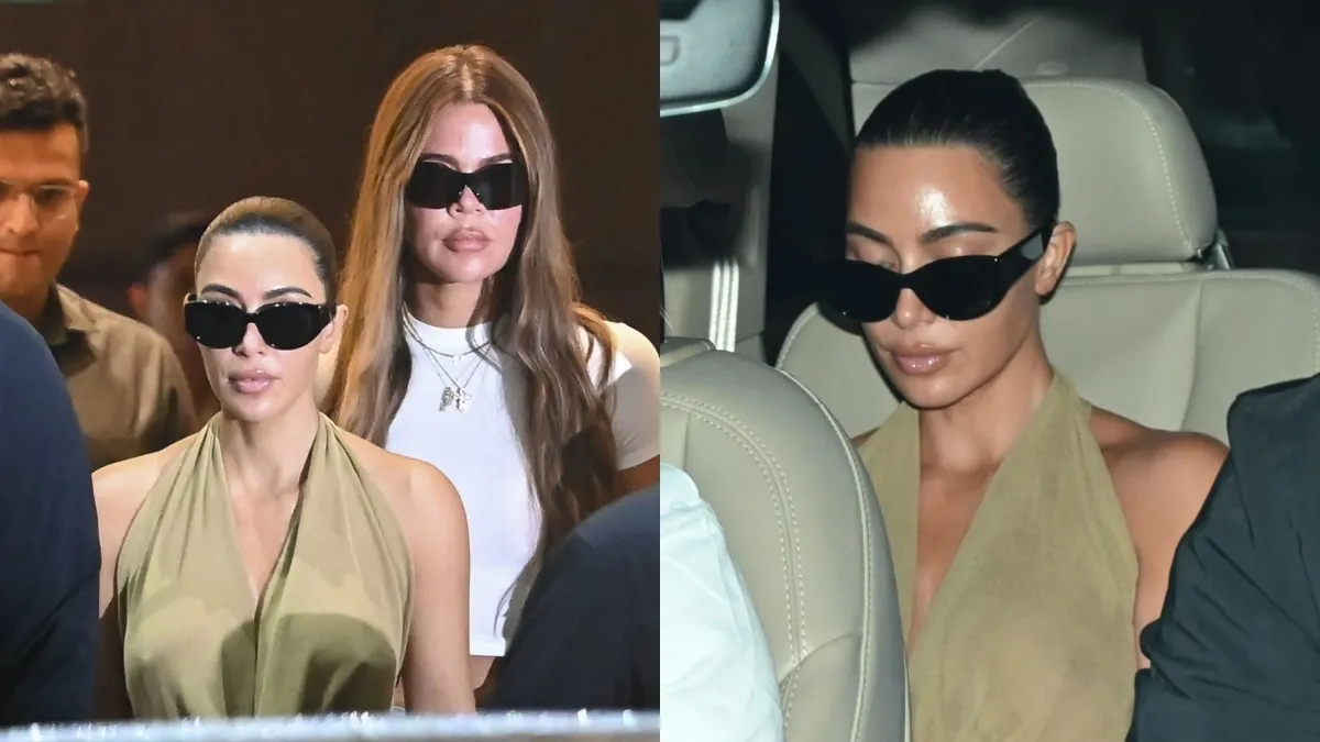 anant-ambani-radhika-merchant-wedding-kim-kardashian-and-khloe-receive-grand-welcome-in-india-videos